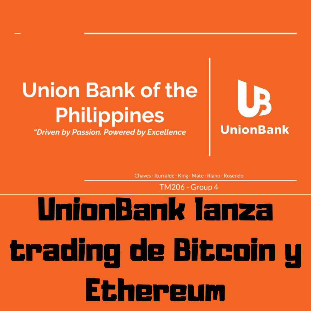 UnionBank lanza trading de Bitcoin y Ethereum