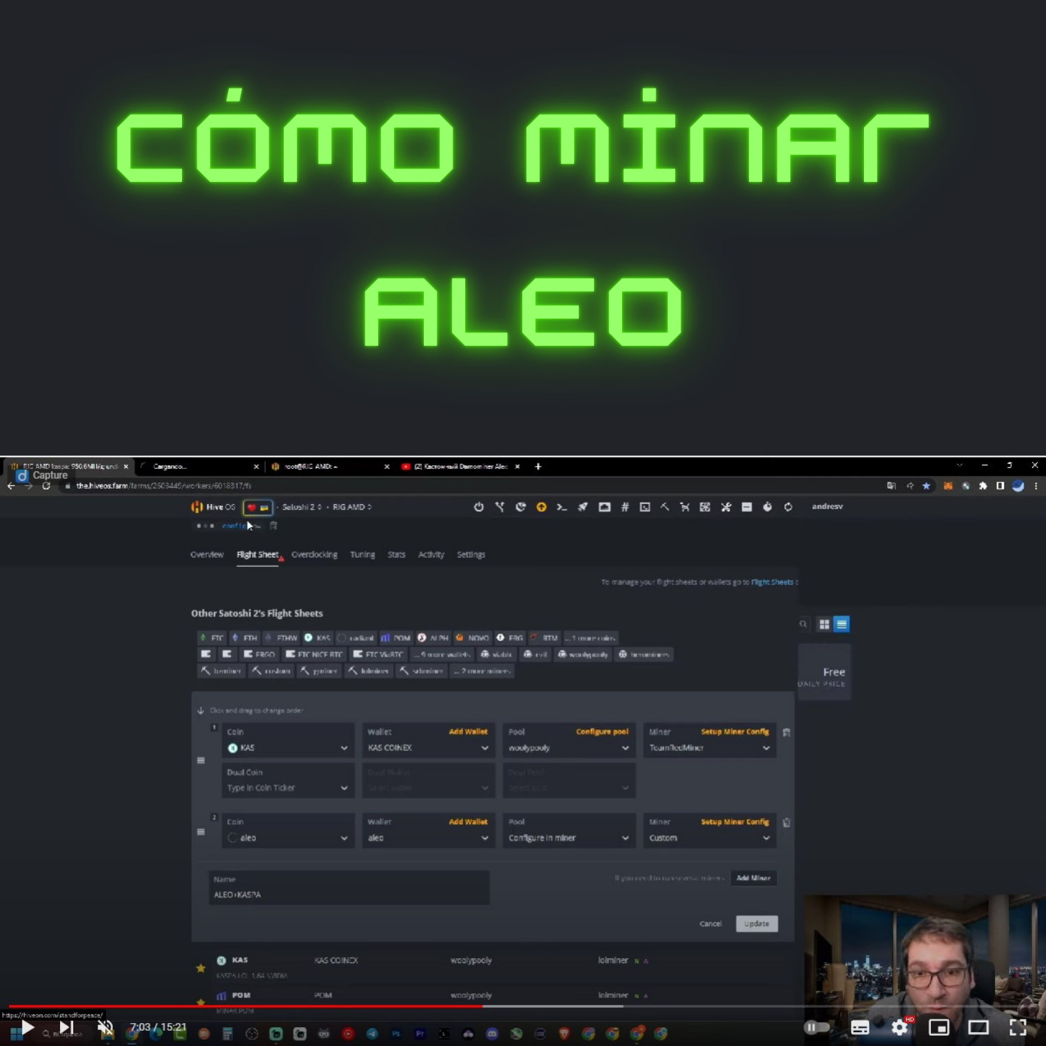 Cómo minar ALEO