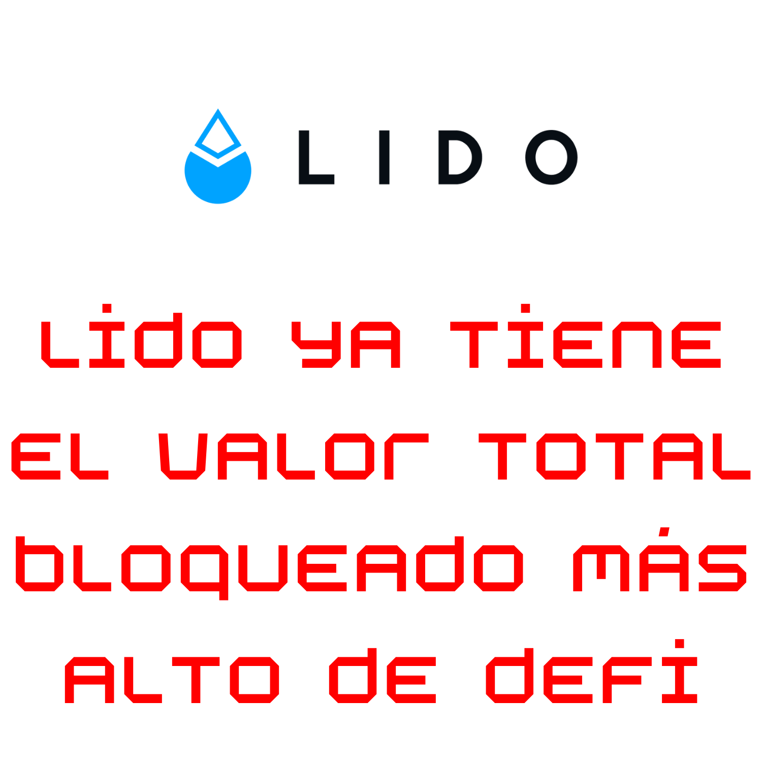 Lido ya tiene el valor total bloqueado más alto de DeFi