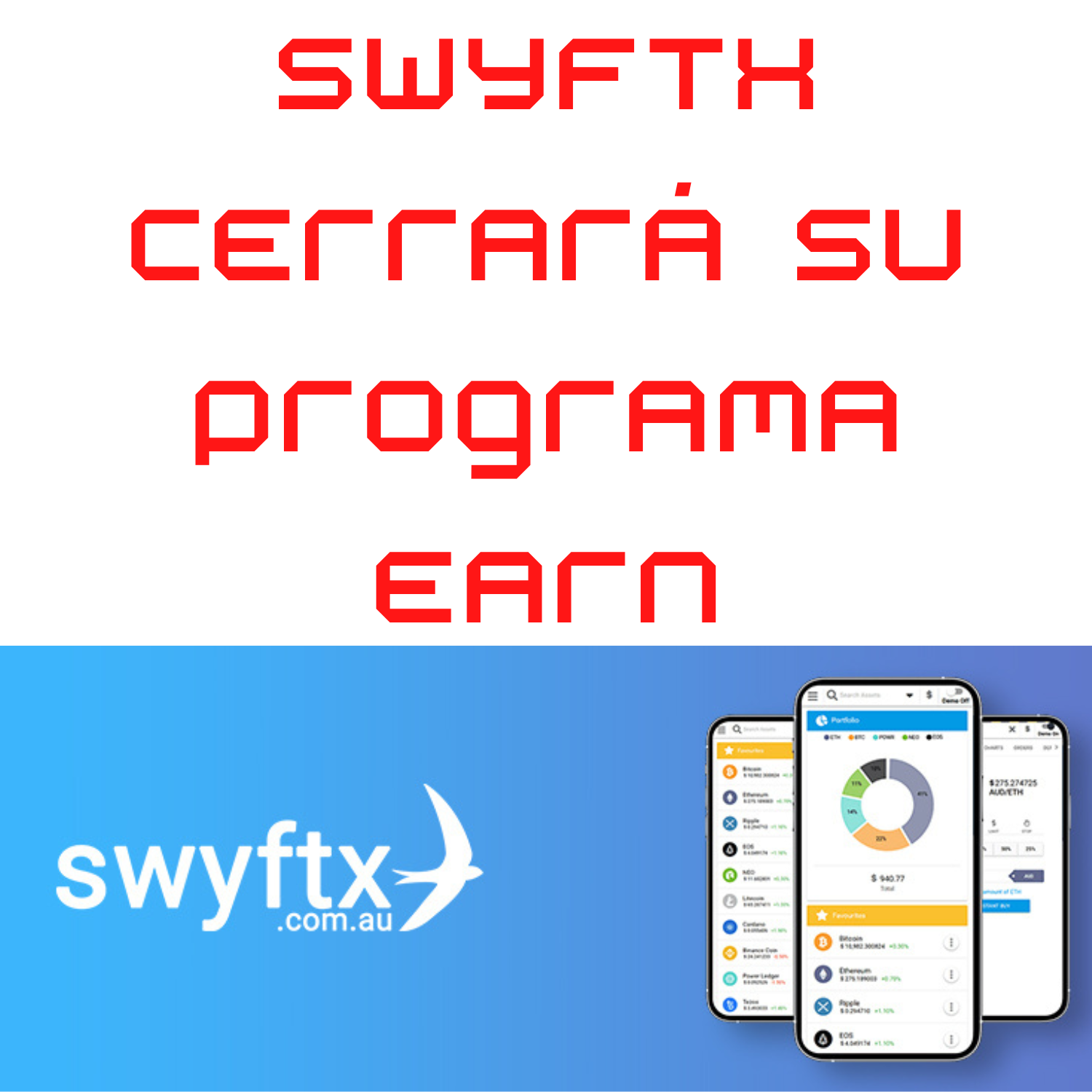 Swyftx cerrará su programa Earn esta semana debido a la normativa turbia de Australia